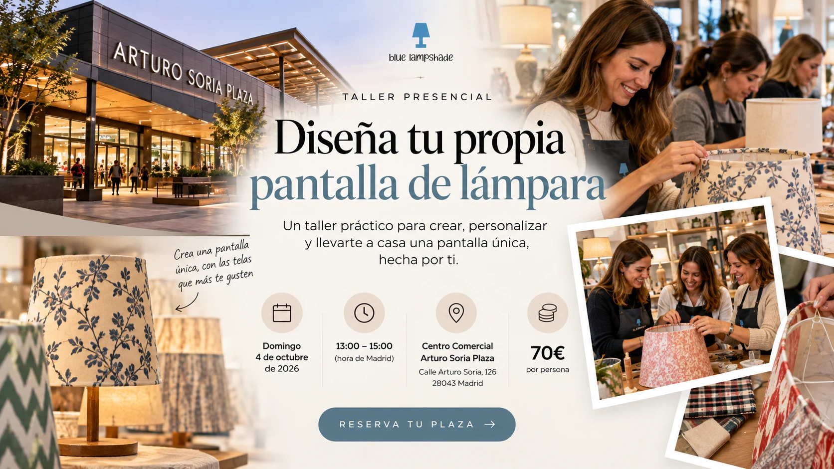Lee más sobre el artículo Taller de diseño de pantalla de lampara Sunday Plan Arturo Soria Plaza